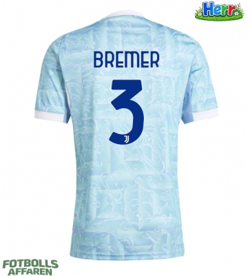 Juventus Gleison Bremer #3 Bortatröja 2025-26 Kortärmad